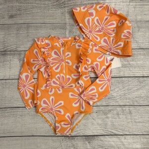 Jessica Simpson one piece bathing suit size 2T girls NWT